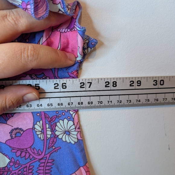 NWT 2XL Plus Size Edin Floral Pink Purple Blue Boho Flowy Maxi Dress - Picture 9 of 10